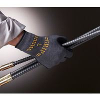 ショーワグローブ ショーワ 天然ゴム背抜き手袋 グリップカーボン ブラック Lサイズ NO318-LBK 1双 770-4208（直送品）