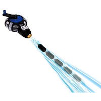 シンワ測定 ハンディチョークライン 5倍速手巻 粉付3倍太糸 ブルー 77560 1セット(3個)