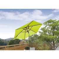 タカショー プッシュアップパラソル250 GSTY-P09G グリーン 1本　（直送品）