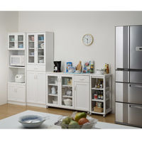 白井産業 セシルナ 台所回りの食器や小物をひとまとめに収納出来るカップボード（深型） 1台（直送品）