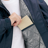 自重堂　制服百科　裏アルミ防寒ブルゾン（フード付）　ブルー　５Ｌ　48440（直送品）