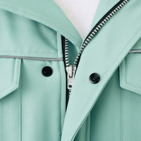 自重堂　制服百科　エコ製品制電防寒ブルゾン（フード付）　スモークグリーン　Ｍ　48410（直送品）