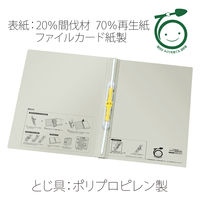 プラス 背幅伸縮セノバス 間伐材 A4S GY FL-021SK 1冊
