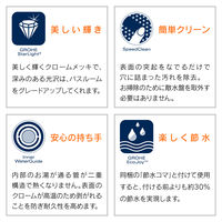 カクダイ ガオナ マッサージシャワーホースセット グローエ ストップ機能付 4段切替 ホース1.6m 160cm GA-FH027 1個