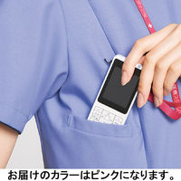 フォーク レディスジップスクラブ ピンク 4L 7023SC-3 1枚　スクラブ