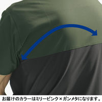 フォーク スクラブ ミリーピンク×ガンメタ L 7040SC-3 1枚　スクラブ