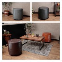 セルタン オットマン PVC グレー A1239b-695GRY 1台（直送品）