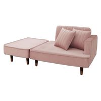 セルタン 大人かわいい コンパクトカウチソファ 幅950mm ピンク A969c-721PIK 1台（直送品）