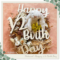 【regalo】 ウッドマンスリーレターバナー 【ナチュラル】 木製バナー 記念写真 WMLB-SW-NA 1セット（直送品）