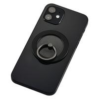 スマホリング マグネット 【 MagSafe 対応 iPhone 】 ブラック P-STRMKMCRBK エレコム 1個