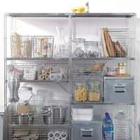 無印良品 ステンレスワイヤーバスケット3 約幅37×奥行26×高さ12cm 1セット（2個） 良品計画