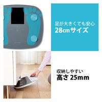 エクリア体組成計 大画面 測定項目一覧表示 ８項目測定可能 グレー HCS-FS05GY エレコム 1個（直送品）