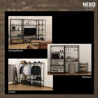 エイ・アイ・エス ネーロ ワードローブ120 NERO-1200 BK 1台