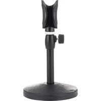 KC キョーリツ 卓上マイクスタンド 高さ調節可能 MDS-1500/BK (マイクホルダー付) x 6本（直送品）