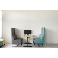 【アウトレット】【軒先渡し】パネルソファ 肘無 幅560mm グレー 285269 1台（直送品）