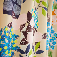 スミノエ デザインライフ セミオーダー カーテン フラワーポット 2300×1000mm ベージュ 1セット(2枚入)（直送品）