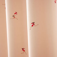 スミノエ デザインライフ セミオーダー カーテン ジェシカ 1200×1950mm ピーチベージュ 1セット(2枚入)（直送品）