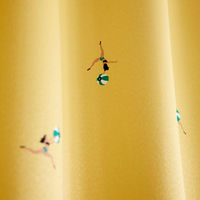 スミノエ デザインライフ セミオーダー カーテン ジェシカ 2000×1350mm イエロー 1セット(2枚入)（直送品）