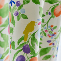 スミノエ デザインライフ セミオーダー カーテン フルーツトリ 2900×2200mm グリーン 1セット(2枚入)（直送品）