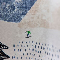 スミノエ デザインライフ セミオーダー カーテン ユキヤマ 1300×2050mm グリーン 1セット(2枚入)（直送品）