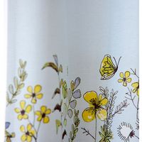 スミノエ デザインライフ セミオーダー カーテン ミチクサ 2400×1200mm ブルー 1セット(2枚入)（直送品）