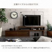 ホームテイスト 伸縮式テレビ台 引き戸タイプ 幅1000×奥行293×高さ400mm オーク SD-120EX 1台（直送品）