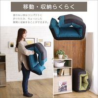 ホームテイスト オッティモ フット上下可動 リクライニング座椅子 幅550mm グリーン SH-07-NIZ 1台（直送品）