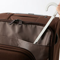 無印良品 携帯用アルミ折りたたみ式ハンガー 使用時：約幅38cm 良品計画