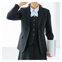 カーシーカシマ TRICOT CORD KNIT 長袖リボンブラウス サックス 9号 EWB872 1着