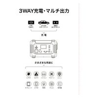 磁気研究所 ポータブル電源(蓄電池) 62400mah 225W HD-PPS62400 1個
