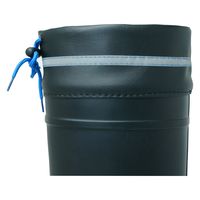 小野商事 PVCフード付作業長靴 ブラック×ブルー 25.0cm WS3300 1足