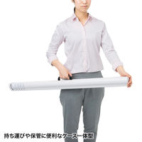 サンワサプライ プロジェクタースクリーン(マグネット式ケース一体型) PRS-WBC72HDN 1個