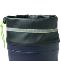 小野商事 PVCフード付安全長靴 先芯入 ネイビー×グリーン 25.0cm WS3400 1足