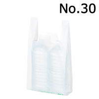 アスクル レジ袋エコノミータイプ バイオマスポリエチレン25％入 乳白 30号 1セット（100枚入×60袋）  オリジナル