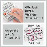 カシオ計算機 人間工学電卓中型 JE-12D-WE-N 1個