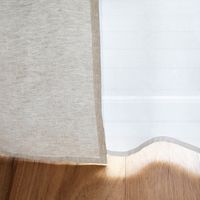 無印良品 綿ボイルノンプリーツカーテン 幅100×丈176cm用 ベージュ 1セット（2枚） 良品計画