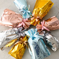 ヘッズ アルミ蒸着リボン付バッグーS/ピンク APN-RBS 1パック（20枚入）