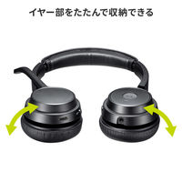 サンワサプライ Bluetoothヘッドセット(両耳タイプ・単一指向性) MM-BTSH62BK 1個（直送品）