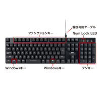サンワサプライ メカニカルキーボード SKB-MK3BK 1台