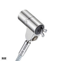 サンワサプライ nanoスロット対応セキュリティワイヤー・シリンダ錠(鍵No.1) SLE-38S-1 1個（直送品）