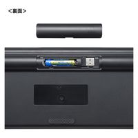 サンワサプライ ワイヤレス静音キーボード（2.4GHzワイヤレス・テンキーあり） SKB-WL37BK 1個（直送品）