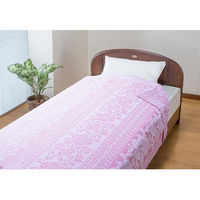 ファミリー・ライフ 日本製 今治産 ジャカード織タオルケット ミューズ a28346 1セット(4色入)（直送品）