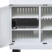 サンワサプライ ノートパソコン収納キャビネット（6台収納）ホワイト 幅600×奥行550×高さ615.5mm CAI-CAB105W 1台（直送品）