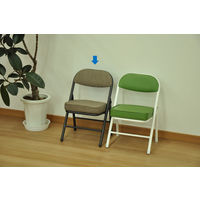 エイ・アイ・エス 折畳座厚ローチェア ブラウン AATL-01 BR 1脚（直送品）