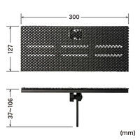 サンワサプライ ディスプレイトップシェルフ 幅300×奥行127×高さ37mm ブラック MR-LCSH01BK 1個（直送品）
