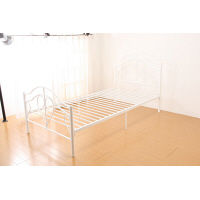 ファミリー・ライフ エレガンスベッド ホワイト 幅1050×奥行2030×高さ1060mm 1台（直送品）