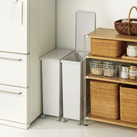 【まとめ買いセット】無印良品 フタが選べるダストボックス・大(30L/45L袋用) 1箱（4個入） 37494169