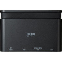 サンワサプライ LANアダプタ付きUSB Type-Cハブ USB-3TCH10BK 1個（直送品）