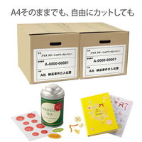 【アウトレット】【Goエシカル】訳あり プラス 貼り直しても美しいラベル ノーカット A4 99040 1袋（20シート入）