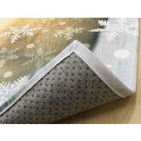 イケヒコ デジタルプリント マイクロ短毛 ウォッシャブル 『しろくま』 ラグ 約900×1300mm 1枚（直送品）